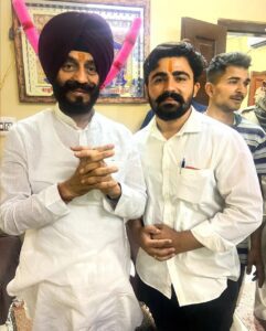 maninder-singh-bitta with mahendra singh tanwar .baba ramdev vanshaj 